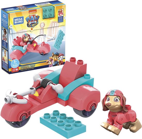 Mega Bloks Paw Patrol Liberty City Scooter - 10 bouwstenen