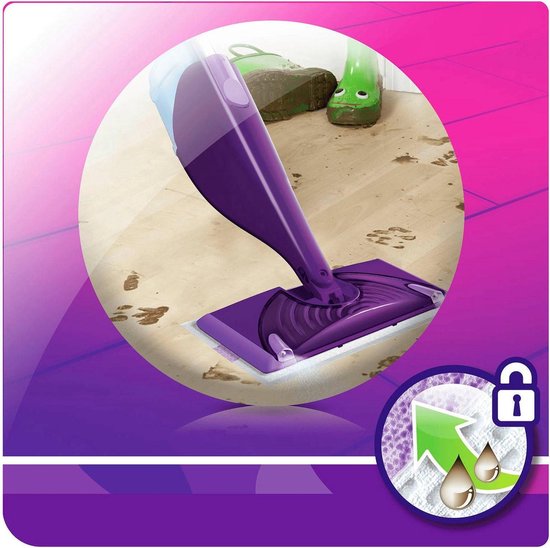 Swiffer WetJet Starter Set Système de nettoyage tout-en-un – Violet –  Exigoshop