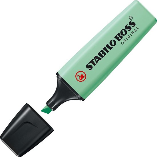 STABILO BOSS ORIGINAL Pastel - Markeerstift - Markeren Met Pastelkleuren - Etui Met 4 Kleuren