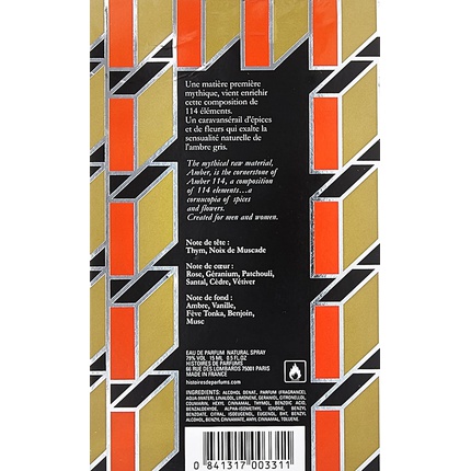 Ambre 114 By Histoires De Parfums Eau De Parfum 0 5 Oz Spray By Histoires De