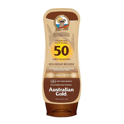 Australian Gold Spf 50 Sunscreen Lotion With Bronzer 237 Ml