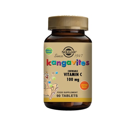 Solgar Kangavites Chewable Tablets Vitamin C 100mg 90 Tablets