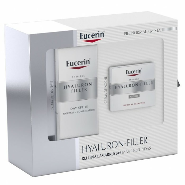 Eucerin Hyaluron Filler Cream Normal Combination Skin 50ml Night Cream Set 2 Pieces
