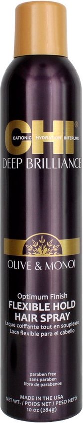CHI Deep Brilliance Olive & Monoi Flexible Hold Hair Spray 284 g
