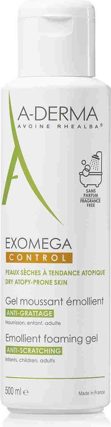 A-DERMA Exomega Control Gel Detergente Emolliente Adulti E Bambini 500 ml
