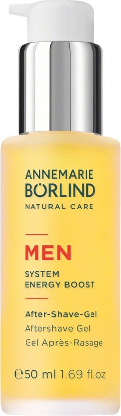 ANNEMARIE BÃ–RLIND MEN SYSTEM ENERGY BOOST After-Shave-Gel (50ml) - Soothes and Cares for Shave-Stressed Skin, For All Skin Types, Vegan