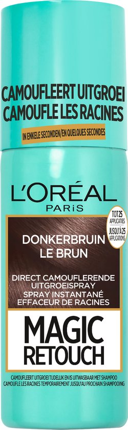 Loreal Paris Magic Retouch Uitgroei Camoufleerspray 2 Donkerbruin - 150ml