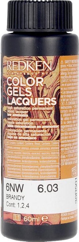 COLOR GEL LACQUERS 6NW brandy 60 ml x 3 u