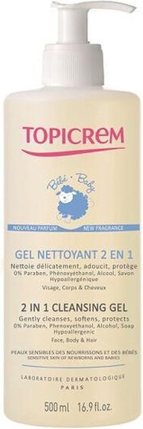 Topicrem Baby Cleansing Gel 2 In 1 500 Ml