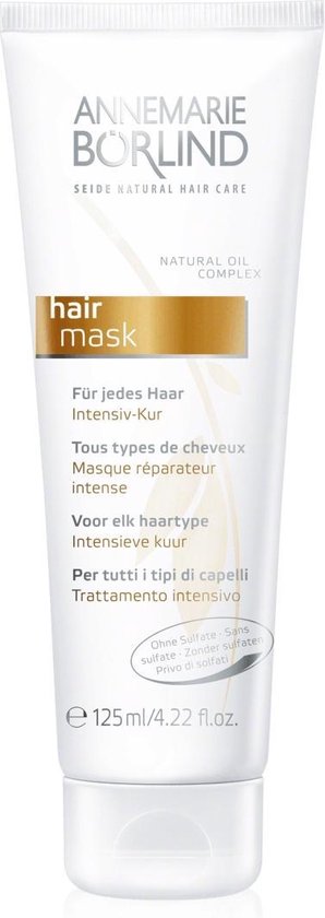 ANNEMARIE BÃ–RLIND SILK NATURAL HAIR CARE Intensive Treatment (125 ml) - Deep-acting Hair Treatment, Penetrates into the Hair and Helps Against Structural Damage, Vegan