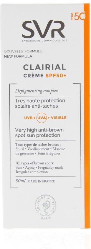 SVR Clairial Creme SPF50 Pigmentvlekken 50ml