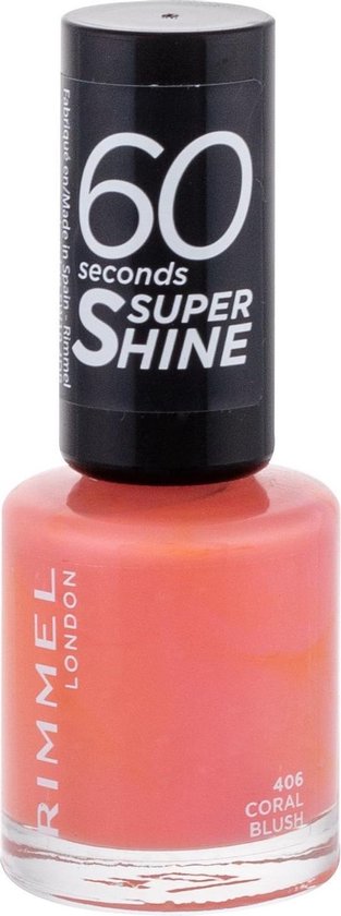60 Seconds Super Shine - Nail Polish By Rimmel #406 Coral Blush