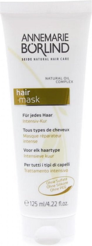 ANNEMARIE BÃ–RLIND SILK NATURAL HAIR CARE Intensive Treatment (125 ml) - Deep-acting Hair Treatment, Penetrates into the Hair and Helps Against Structural Damage, Vegan