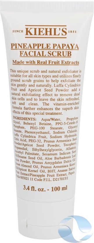 Pineapple Papaya Facial Scrub Skin peeling with the scent of pineapple and papaya