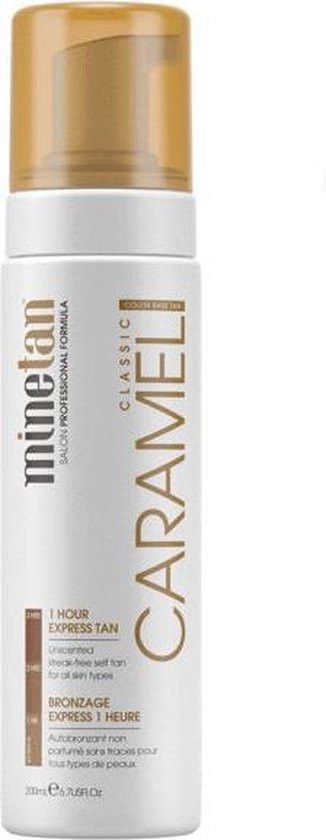 MINETAN Caramel Self Tan Foam nawil aj ca pianka samoopalaj ca z ota opalenizna Classic 200ml