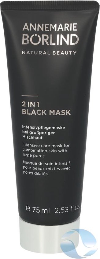 Annemarie BÃ¶rlind Natural Beauty 2 in 1 Black Mask, 75 ml
