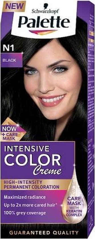 Palette Intensive Color Creme Hair Colorant Farba Do W osow W Kremie N1 Black