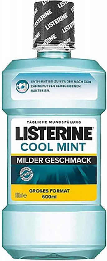 Listerine Cool Mint Mild Taste Mouthwash 600ml Large Package Fresh Breath