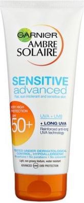 Sunscreen For Sensitive Skin OF 50 Ambre Solaire Sensitiv e Advanced 200 ml