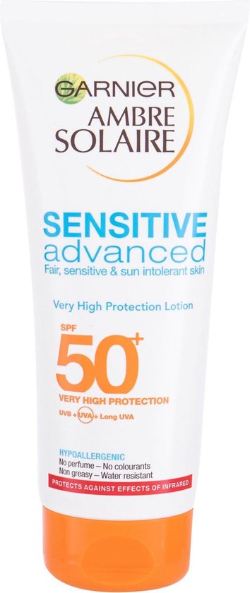 Sunscreen For Sensitive Skin OF 50 Ambre Solaire Sensitiv e Advanced 200 ml
