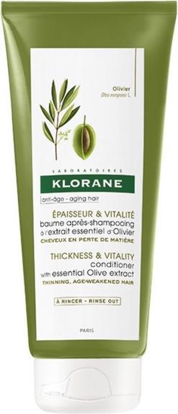 Thickness & Vitality Conditioner With Essential Olive Extract By Klorane 200 Ml