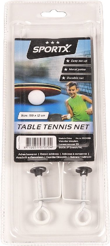Tafeltennis netje voor elke tafel met schroeven - Ping Pong spelen op kantoor of thuis