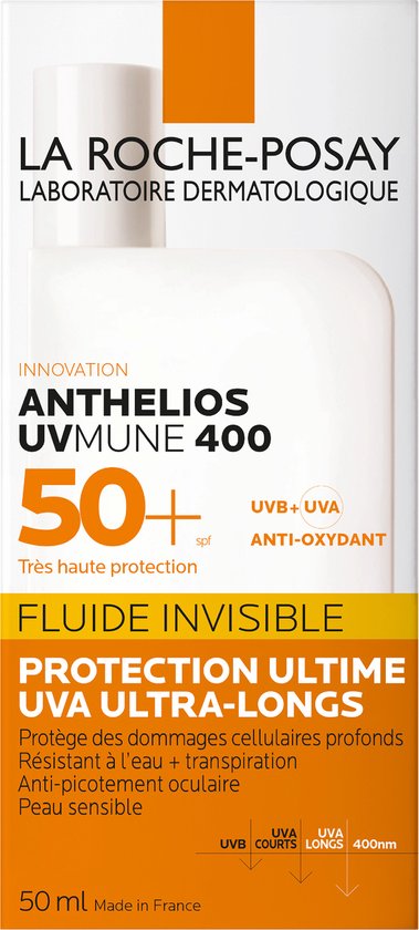 La Roche Posay Anthelios Uvmune 400 Invisible Fluid Sfp50+ 50 Ml By La Roche-posay 50 Ml