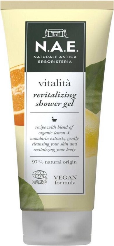 N.A.E. Douchegel Vitalità Revitalizing biologische citroen en mandarijn 200 ml