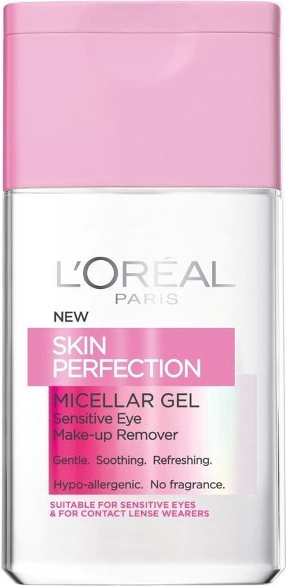 Loreal Paris Skin Perfection Micellar Gel Eye Make Up Remover - 125ml