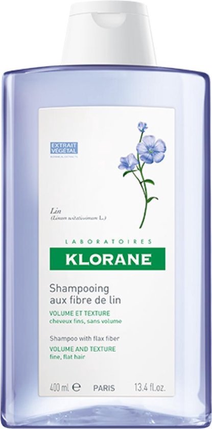Klorane Volume and Texture Shampoo With Flax Fiber 400ml