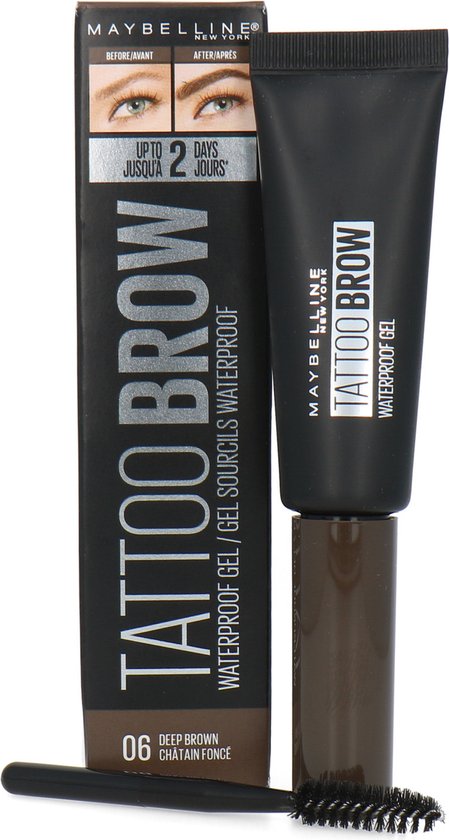 MAYBELLINE Tattoo Brow Waterproof Gel pomada do brwi 06 Deep Brown 5ml