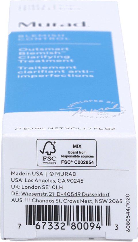 Murad Blemish Control Outsmart Blemish Clarifying Treatment