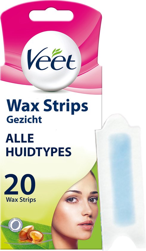 Veet Ontharingsstrips Gezicht Natural Inspirations - 20 stuks