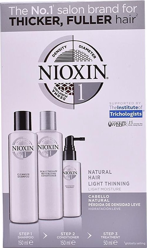 Nioxin System 1 Fall Protection Treatment Set 3 Pieces 2020