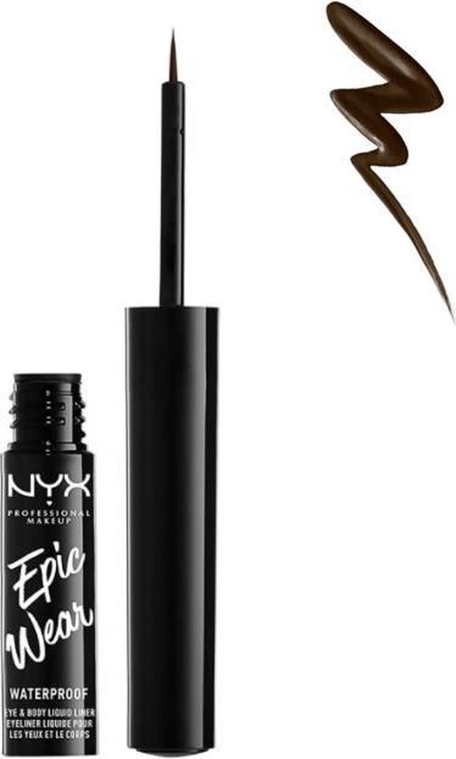 Nyx Pmu Nyx Professional Makeup Epic Wear Liquid Liner Brown Ewspll02 Eyeliner 3 5 Ml