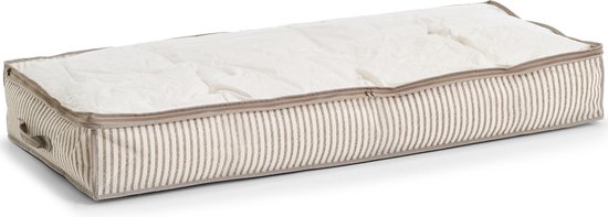 Zeller - Underbed Storage Bag "Stripes", non-woven, beige
