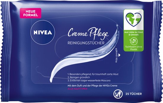 Nivea Gezicht - Reinigingsdoekjes Creme Care 25 doekjes