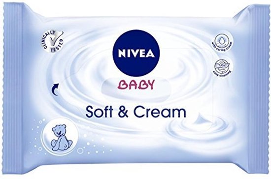 Nivea Baby Soft Cream 63pc Cleansing Wipes