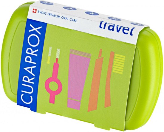 Curaprox Travel Set Green   Pluggable Travel Toothbrush Cs 5460