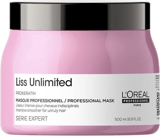 L Oreal Serie Expert Liss Unlimited Intense Smoothing Masque Masker Weerbarstig Haar 500ml