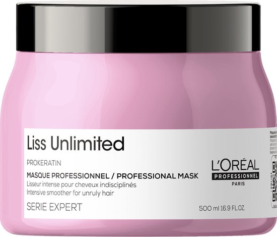 L Oreal Serie Expert Liss Unlimited Intense Smoothing Masque Masker Weerbarstig Haar 500ml