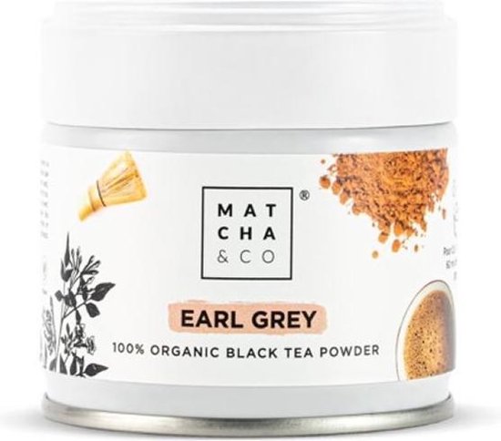 Matcha and Co Earl Grey Organic Black Tea Powder 30G