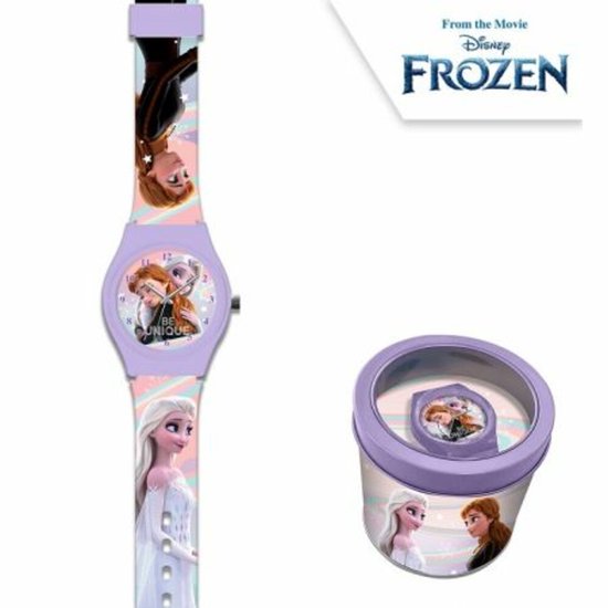 Frozen Analoog Horloge in Metalen Blik