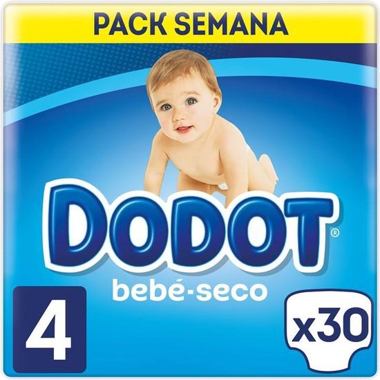Dodot Baby-Dry Diapers Size 4, 30 Diapers