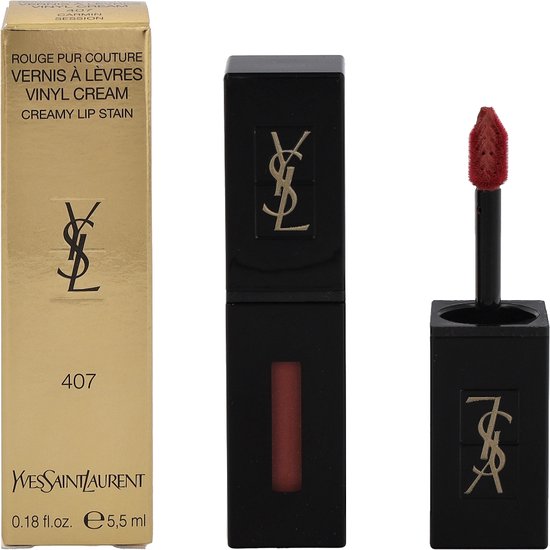 Yves Saint Laurent Rouge Pur Couture Vernis AfA LAfA vres Vinyl Cream Lipstick 407 Carmin Session 5 5 ml lipgloss