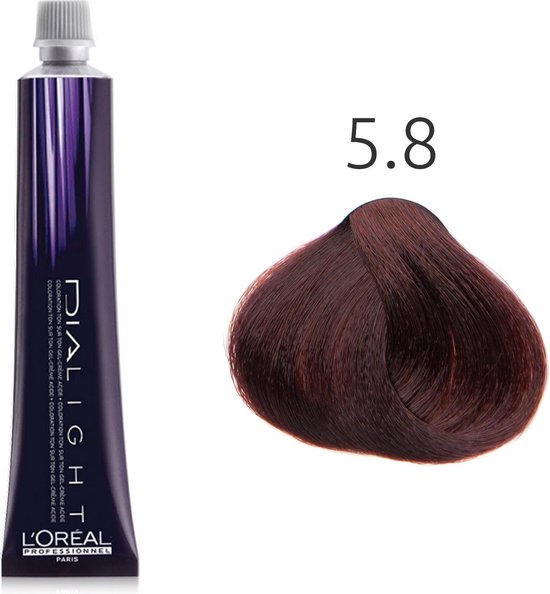 L Oreal Professionnel Dialight Coloration Ton Sur Ton Gel Creme Acide Haarverf 5 8 50ml