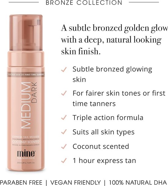 Medium Dark Tanning Foam Samoopalovaci pena stredne tmava