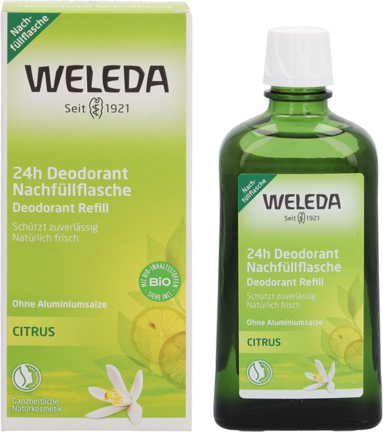 Weleda Citrus Deodorant Refill Bottle Natural Fresh Natural Cosmetics With