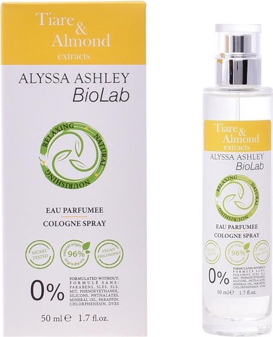 Alyssa Ashley Biolab Tiare & Almond Eau Parfumee Spray 50 ml Pack of 1 50 g