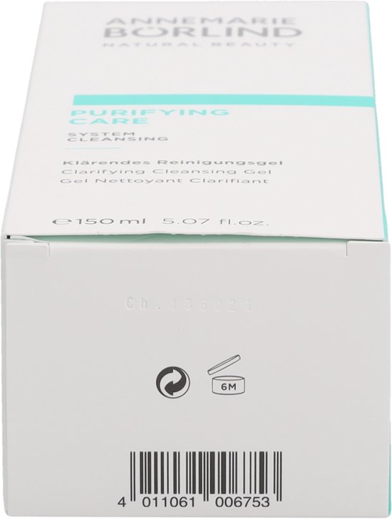 ANNEMARIE BÃ–RLIND PURIFYING CARE SYSTEM CLEANSING Clarifying Cleansing Gel (150 ml) - Deeply Cleanses the Skin, with Selected Herbal Extracts, Gives a Clear, Fresh Complexion, Vegan